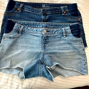Gap Maternity Jean Shorts